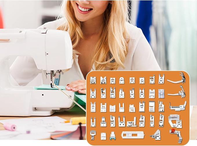 Presser Foot Set 42Pcs, Sewing Machine Presser Feet Kit Accessories - Image 6