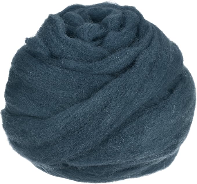 uxcell Needle Felting Wool, 3.5 Oz Nature Fibre Wool Yarn Roving by uxcell