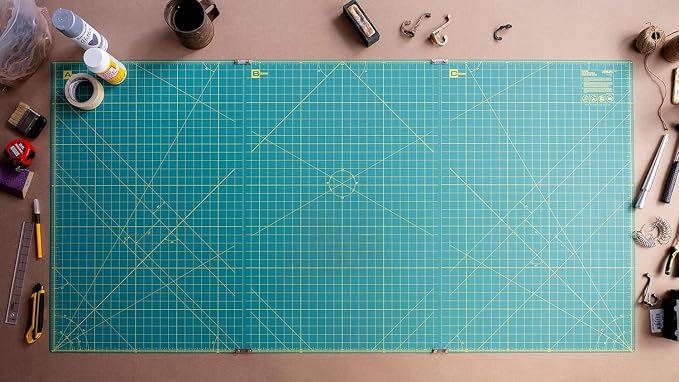 OLFA 35" x 70" Connecting Grid Rotary Cutting Mat Set - Image 3