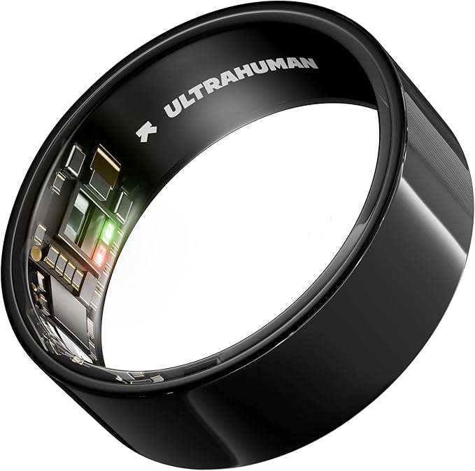 ULTRAHUMAN Ring AIR-Smart Ring Health Tracker, Size First Sizing Kit,Sleep Tracker,Smart Ring for Men/Women,Fitness Tracker (Made in India, Aster Black, 14)