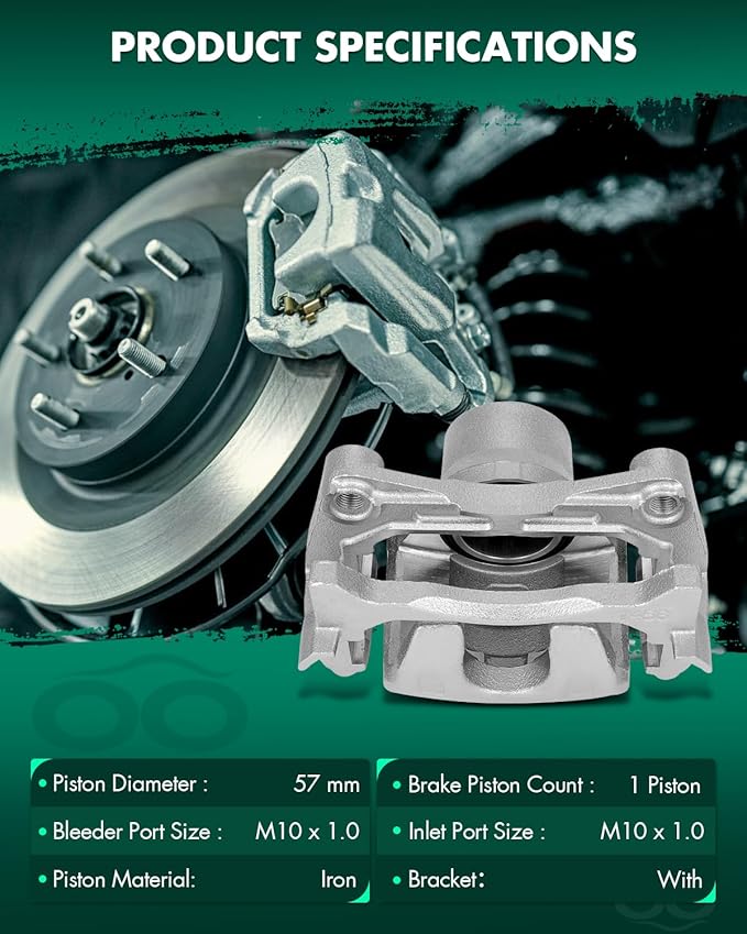 SCITOO Front Right Brake Caliper With Bracket 19B7103 Compatible For Jeep Grand Cherokee 1999-2004