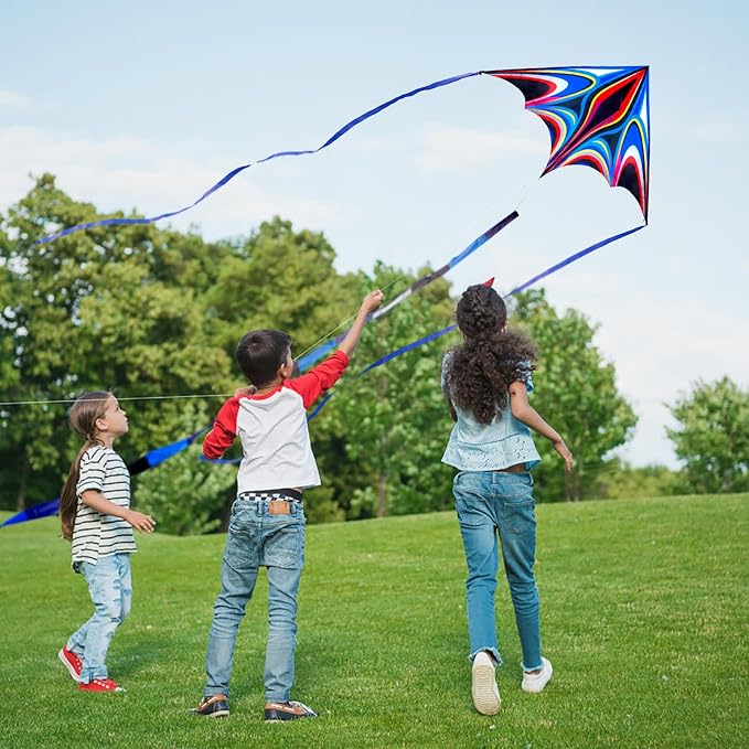 Kite, Large Delta Kites for Kids and Adults, Durable Multifunctional Beach Kite - Image 6