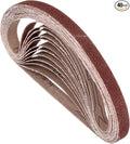 40 Pcs Sanding Belts 1/2 x 18 Inch 80 Grit Aluminum Oxide Abrasive Sandpaper for Belt Sander Metal Grinding Wood Working Weld Rust Removal