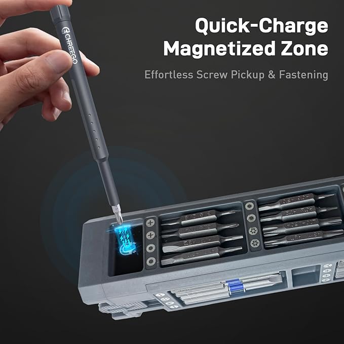 71-in-1 Small Screwdriver Set, Premium Mini Screwdriver Set with Dual-Head Bits, Multi-Bits Screwdriver with Magnetic Case, Ergonomic Repair Tool Kit for Phone, PC, Glasses, Camera, Toys