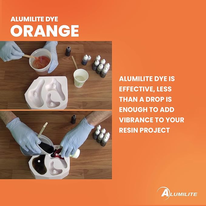 Alumilite Liquid Dye Orange 1 Oz, Highly Concentrated Dye - Image 4