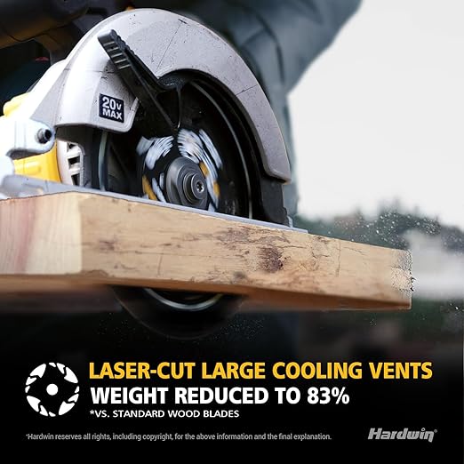 6 1/2 Inch Framing Circular Saw Blade-3Pack, 24T ATB Carbide Teeth, Lightweight for Cordless Saws. Super Thin Kerf for Cutting Wood, Plywood, MDF, OSB, Hardwood, Softwood & More.