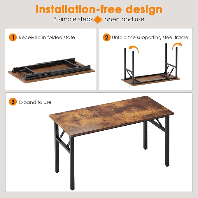 Need 47 inches Computer Desk Office Desk Folding Table - Image 4