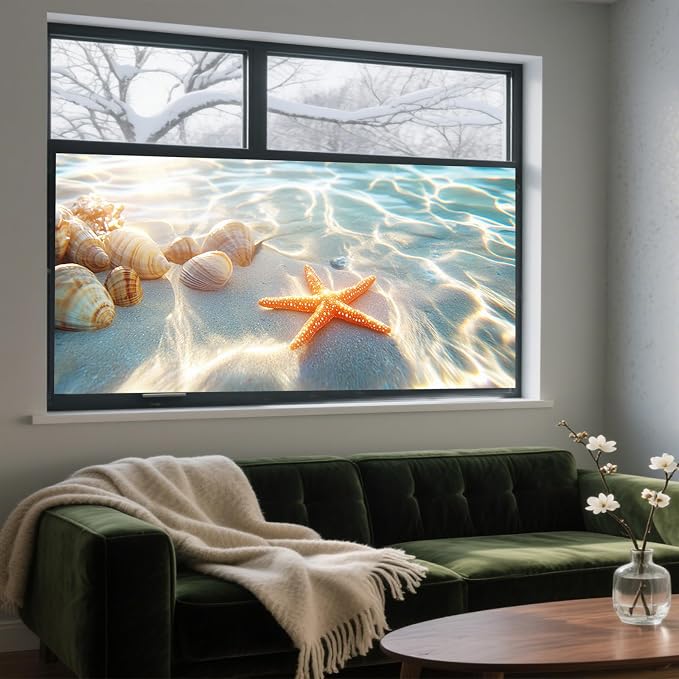 IVN Privacy Window Film 39.3x17.7 Inch Static Cling Decorative Window Film - Image 9