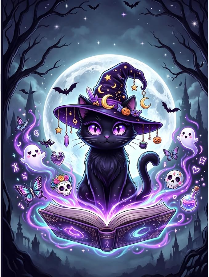 Clendo Magic Cat Paint by Numbers Kit by Clendo