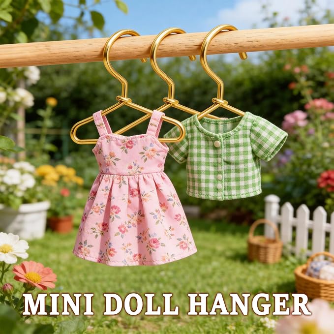 30Pcs Doll Clothes Hangers, Mini Hangers - Image 5