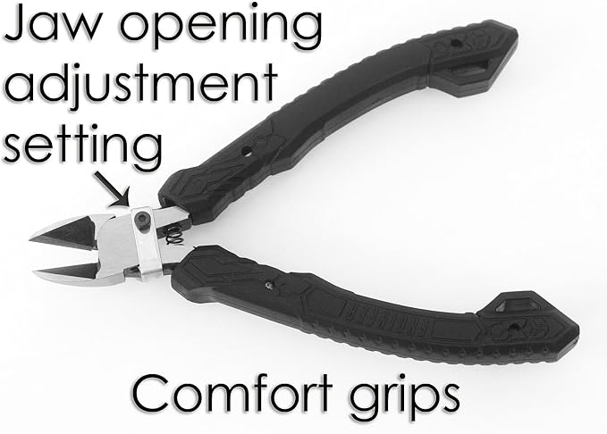 ENGINEER 4.75" Precision Mini Nippers Side Cutting Pliers, ESD Safe Grip - Image 2