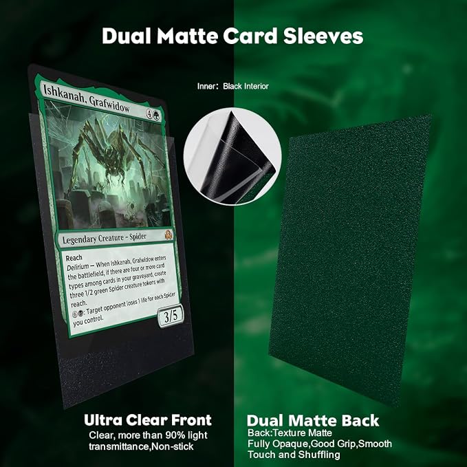 Power Green Dual Matte Card Sleeves, Katomula Card Sleeves - Image 6