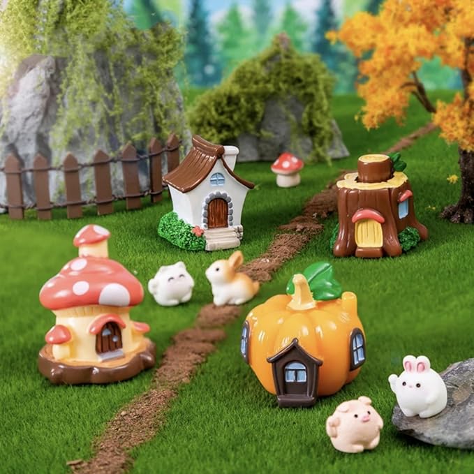 4 Pcs 6 X 6 Inch Fake Grass Decor - Image 8