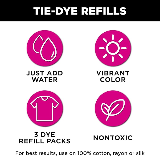 Tulip One-Step Tie-Dye Kit Dye Refill Packs - Image 2