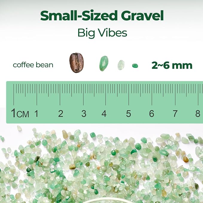 T4U Crystal Chips Stone Crushed Quartz Jade Pebbles 1LB - Image 4