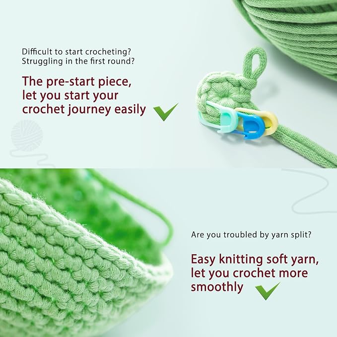 CrochetBox Crochet Kit for Beginner, Highland Cow and Owl Learn How to Crochet - Image 6