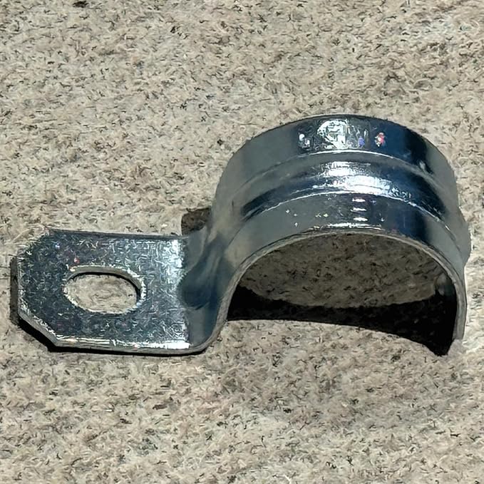 1-Inch One-Hole Conduit Strap | Steel Clamp for Rigid/IMC - Sandbaggy (1 inch, 100, Count)