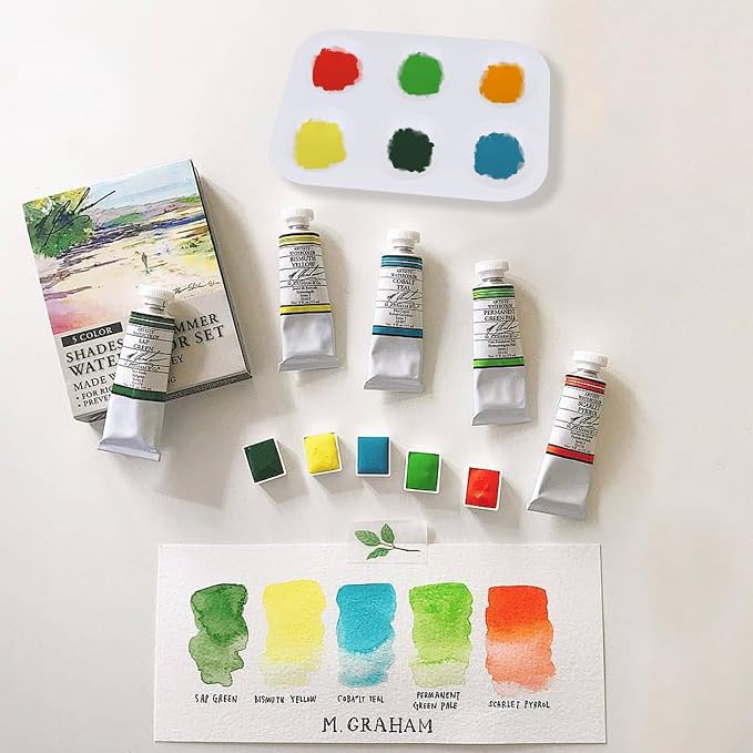 LNAUJS 8 Pack Plastic Paint Tray Palettes, 6 Well Rectangular Palette, - Image 7