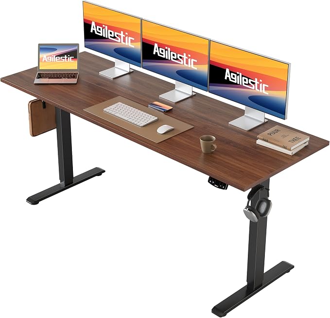 Agilestic Electric Standing Desk, 63 x 24 Inches Height Adjustable Desk by Agilestic