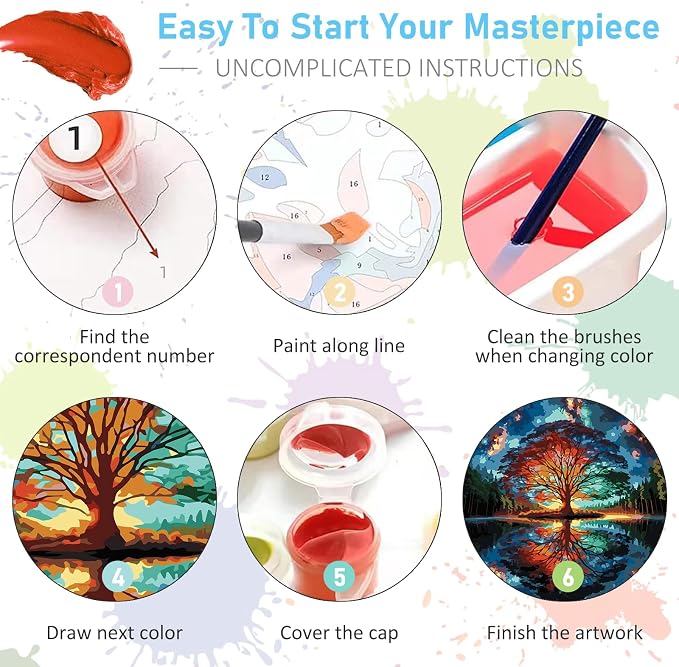 Paint by Numbers Kit for Adults - Image 6