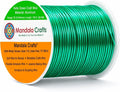 Mandala Crafts 22 Gauge Kelly Green Anodized Aluminum Craft Wire, 100 FT | by MandalaCrafts