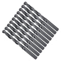 Drill Bit, 8mm Cutting Diameter, 4241 HSS Nitriding Black 118° Cutting Angle Versatile Jobber Bits - (Applications: for Drilling Plastic Wood Soft Metal), 10-Pieces