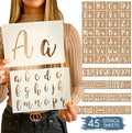 Boutique Calligraphy Stencil Template Kit | 45 Reusable Pieces | Lettering Upper by CITRUSY