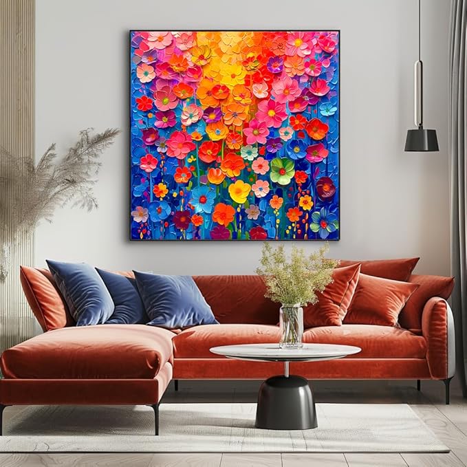Jigsaw Puzzles for Adults 1000 Pieces, Colorful Flower Wall Puzzles for Adults - Image 3