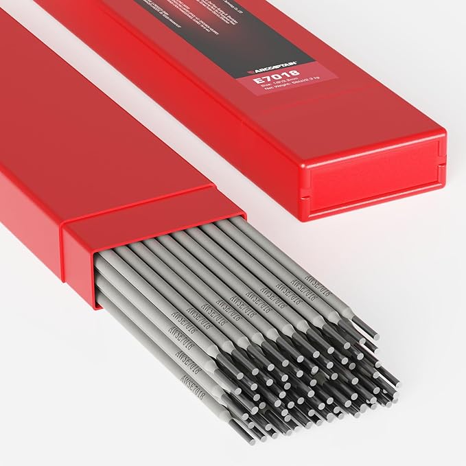 ARCCAPTAIN E7018 Welding Rod 1/8'' 5LB Low Hydrogen Carbon Steel Welding Sticks Electrodes, Welding Rods ARC Welding Equipment