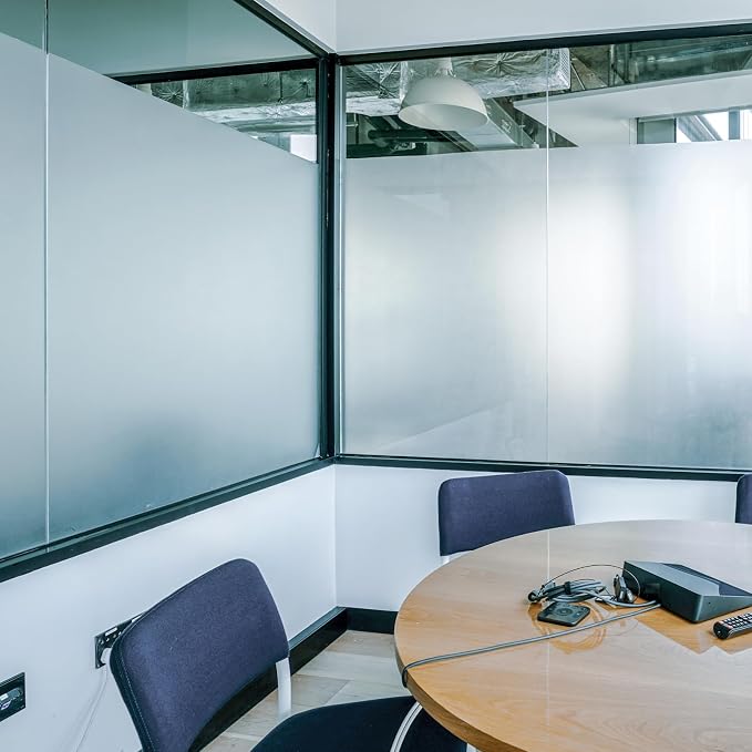 HIDBEA Frosted Window Privacy Film Non-Adhesive, Reusable Window Glass Films - Image 7