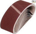 HARFINGTON 3 x 18 Inch Sanding Belts, 12 Pcs 240 Grits Aluminum Oxide Abrasive Belt Sander File Belt for Woodworking, Metal Polishing, Knife Sharpener