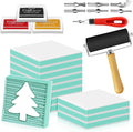 12pcs 2"x2" Rubber Carving Blocks, Linoleum Block Stamp Making Kit by Oopsu