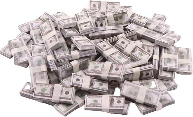 Miniature Doll Accessories 400Pcs 1:12 Scale Mini Money Miniature Playing Card - Image 4