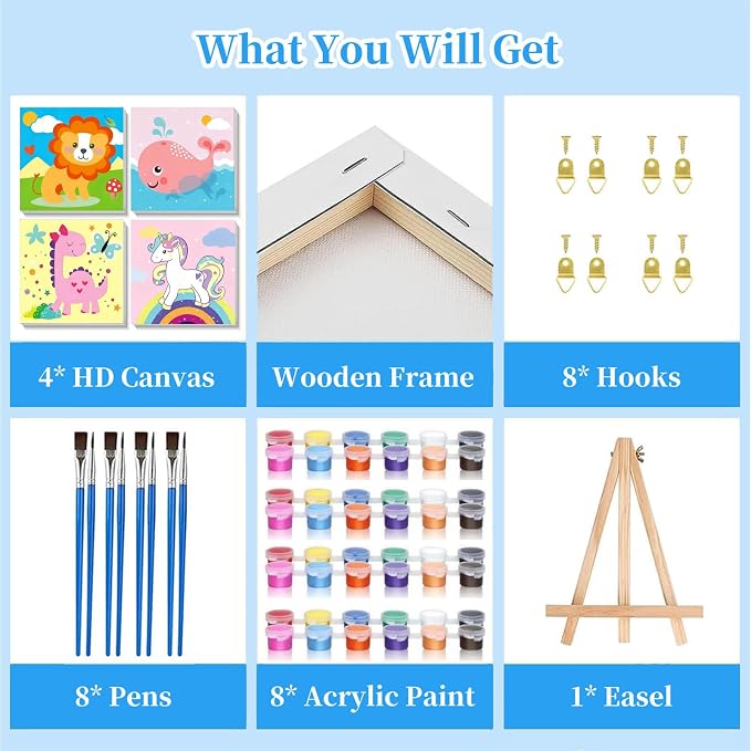 Arttoplus 4 Pack Paint by Numbers Kit - Image 6