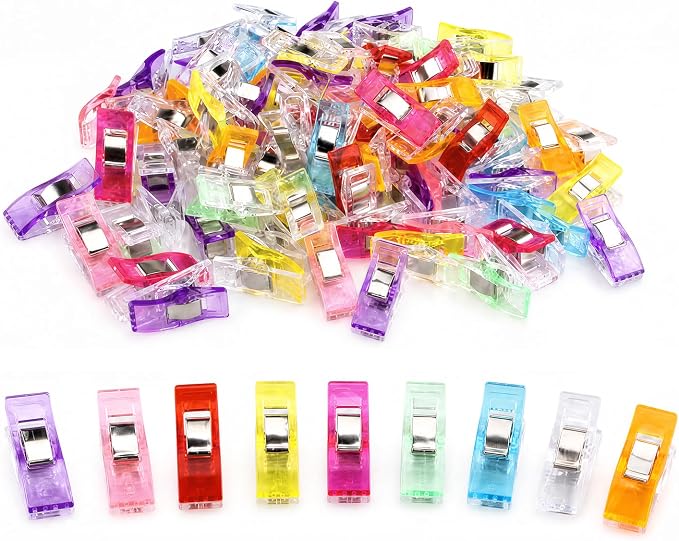 100 Pcs Premium Sewing Clips Multipurpose Sewing Accessories Quilting Supplies by Yalis