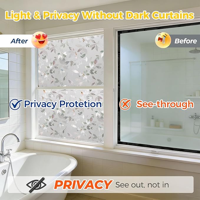 OHTMERU Window Privacy Film Decorative - Image 3