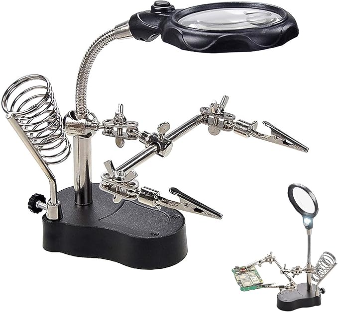 3.5X12X Helping Hands Soldering Station by LXIANGN