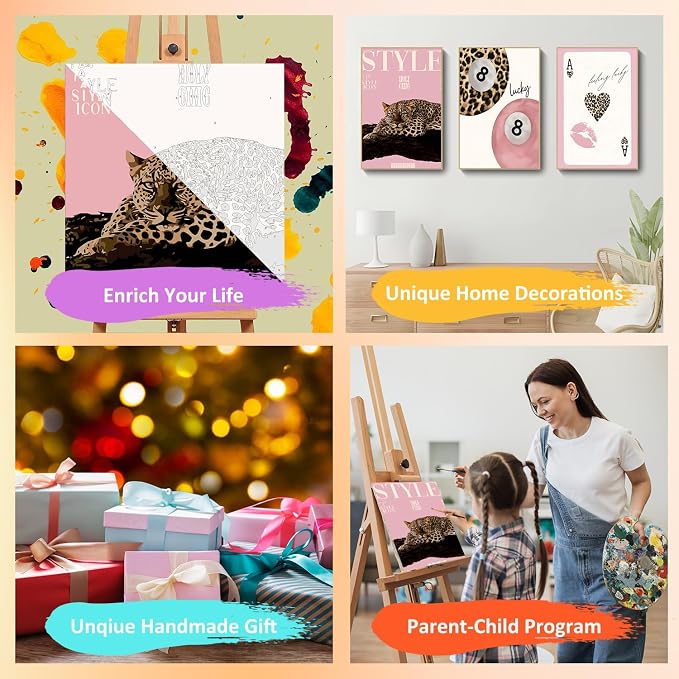 Mandun 3 Pack Paint by Numbers Kit - Image 7