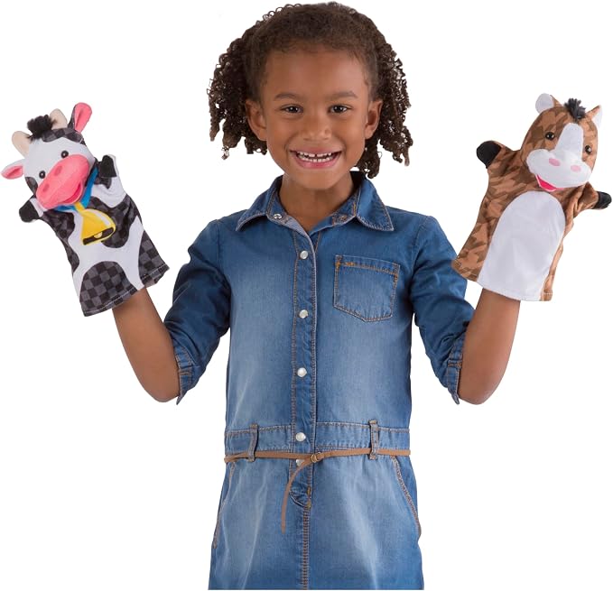 Melissa & Doug Farm Friends Hand Puppets - Image 3