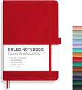 RETTACY Lined Journal Notebook, 192 Numbered Pages, A5 Size | Leather Hardcover by RETTACY