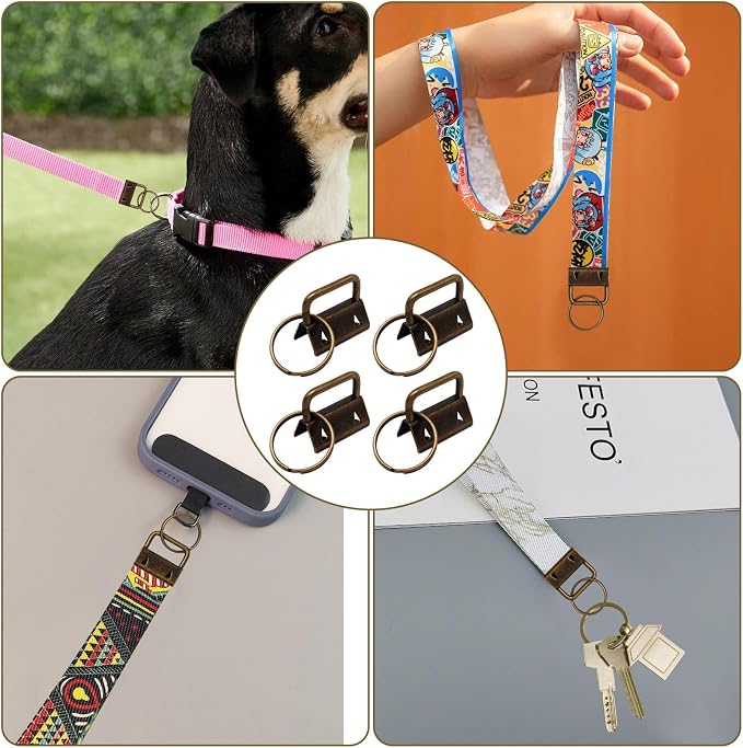 Key Fob Hardware, Key Lanyard, Keychain Making Kit Crafts DIY Supplies - Image 7