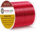 Mandala Crafts 18 Gauge Raspberry Anodized Aluminum Craft Wire, 100 FT | Colored by MandalaCrafts
