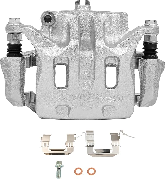 cciyu Front Right Brake Caliper Assembly w/Bracket 19B2871 2003 2004 For Infiniti For M45,2002 2003 2004 2005 2006 For Infiniti For Q45