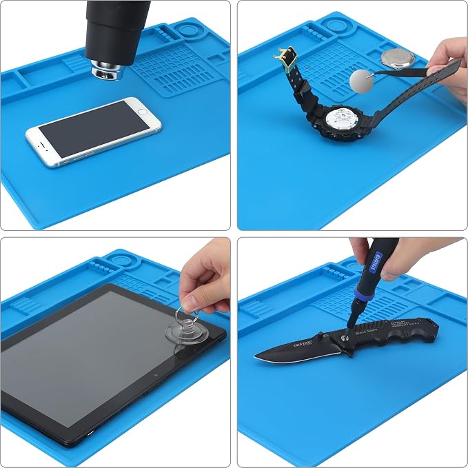 STREBITO Soldering Mat Electronics Repair Mat, Silicone Work Mat Heat Resistant - Image 8