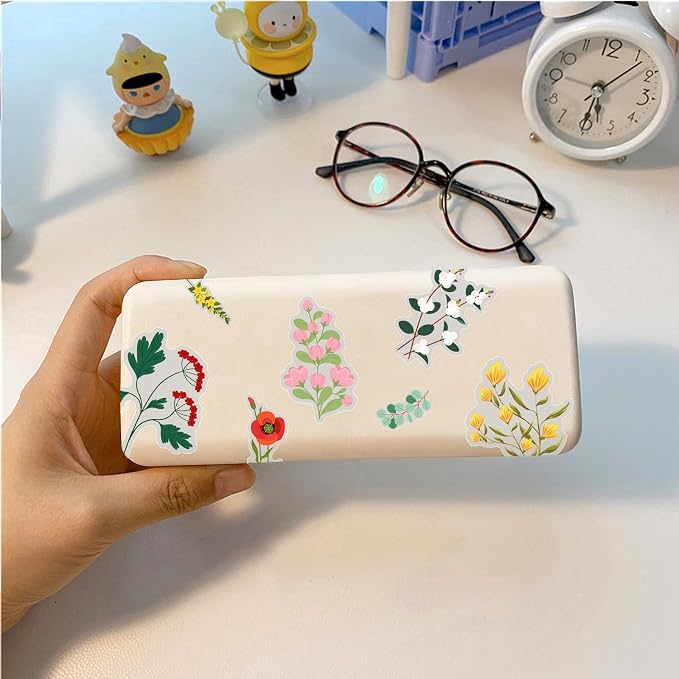 50PCS Transparent Flora Scrapbook Stickers, Flower-F | Vintage Aesthetic Flowers - Image 6