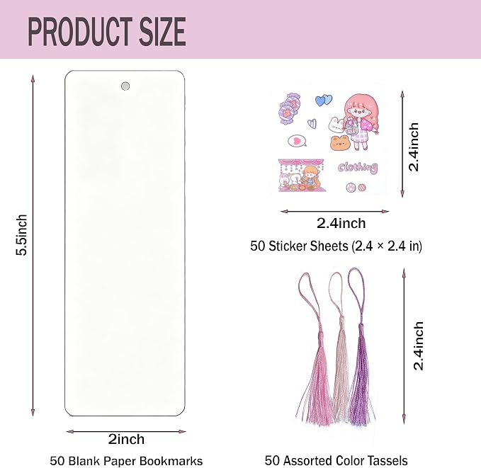 150 PCS DIY Bookmark Making Kit - Image 3