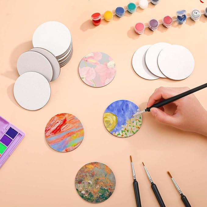 60 Pcs Magnetic Canvas Panel Mini Canvas Boards - Image 3