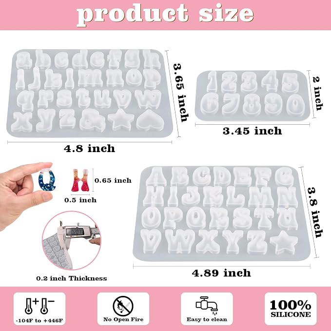 Actvty Mini Alphabet Resin Molds - Image 2
