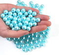 150pcs Light Blue 12mm Pearl Beads by chuyau