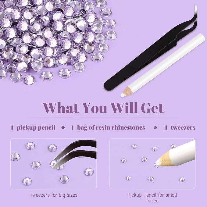 4000PCS 5mm Resin Rhinestones in Bulk, Bedazzling Flatback Crystals Rhinestones - Image 7
